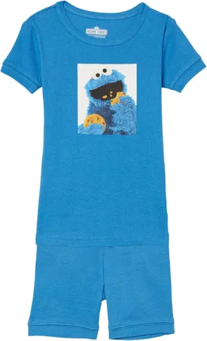 Sesame Street Boys' 2-Piece Snug-fit Organic Cotton Pajama Set, Soft & Cute for Kids