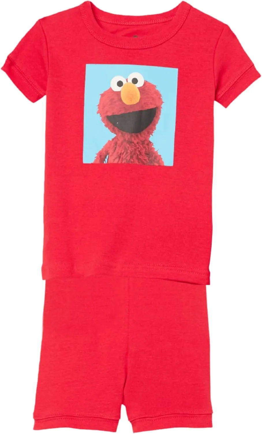 Sesame Street Boys' 2-Piece Snug-fit Organic Cotton Pajama Set, Soft & Cute for Kids