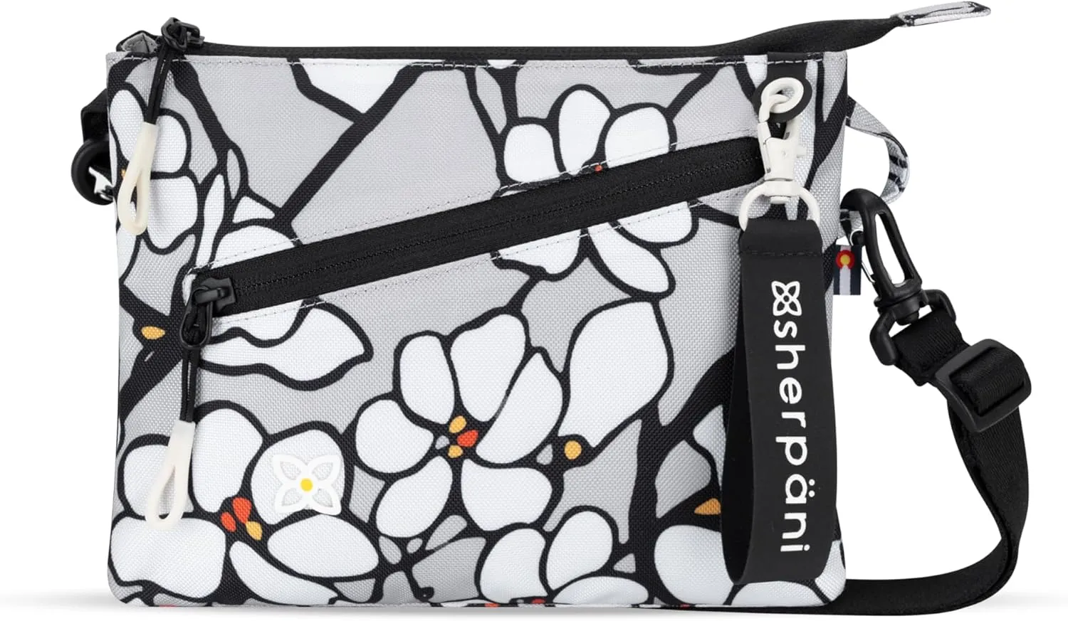 Sherpani Zoom, Small Crossbody Purse, Nylon Crossbody Bag, Lightweight Cross Body Bag, Sleek Dual Pouch, Purses for Women