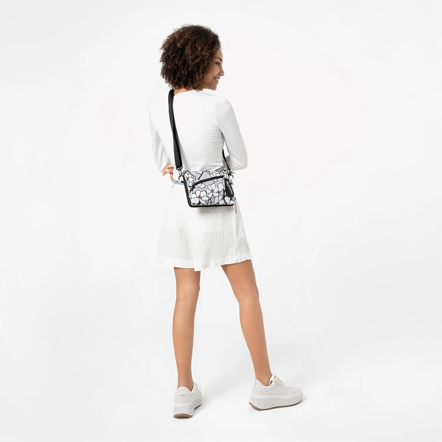 Sherpani Zoom, Small Crossbody Purse, Nylon Crossbody Bag, Lightweight Cross Body Bag, Sleek Dual Pouch, Purses for Women