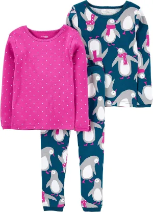 Simple Joys by Carter's Baby 3-Piece Snug-fit Cotton Holiday Pajama Set