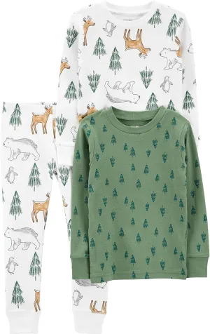Simple Joys by Carter's Baby 3-Piece Snug-fit Cotton Holiday Pajama Set