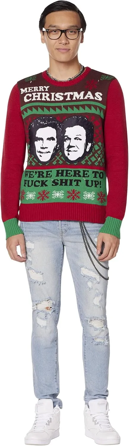 Spencer's Step Brothers Light-Up Ugly Christmas Sweater | Light-Up Christmas Sweater