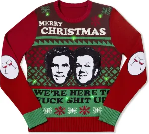 Spencer's Step Brothers Light-Up Ugly Christmas Sweater | Light-Up Christmas Sweater