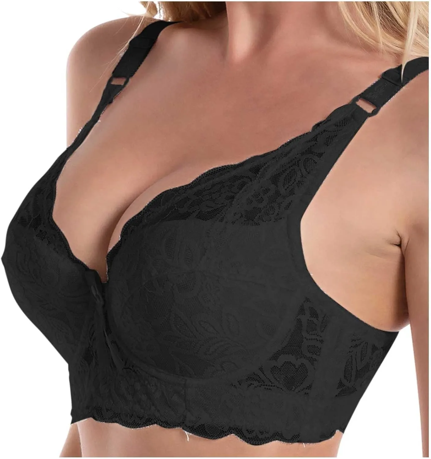 Sports Bras for Women Front Closure Womens 18-Hour Ultimate Lift Wireless Tank Top with Built in Bra for