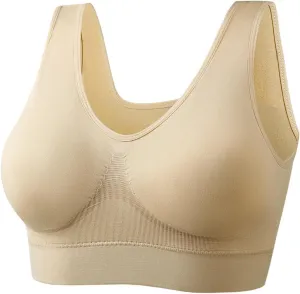 Sports Bras for Women Large Bust High Support Seamless Comfortable Wireless Stretchy Yoga Running Fitness Sleep Bra