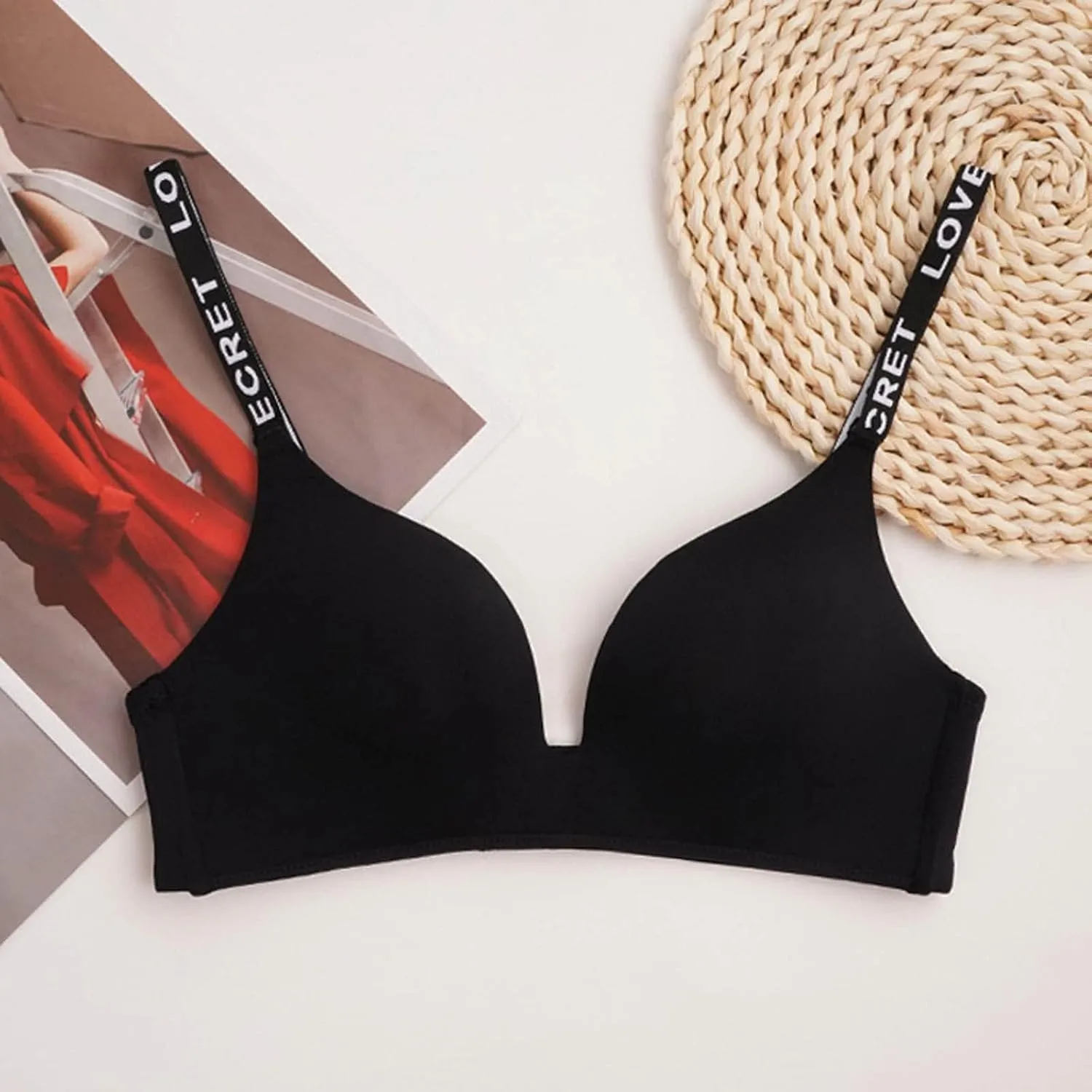 Strapless Bra for Women Smooth Push up Bras Lift Wireless Underwear Non Slip Silicone Bandeau Bralette Tube Top
