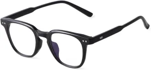Super Light Blue Light Blocking Glasses Men Women Vintage Rivet Round Eyewear