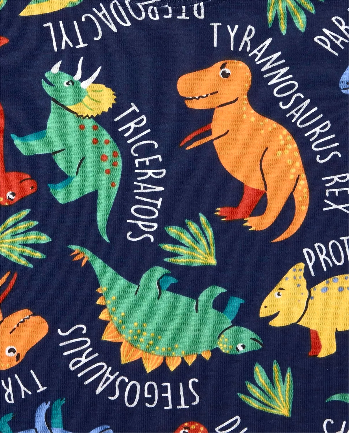 The Children's Place Baby Boys' Dino Allover Snug Fit Cotton 2 Piece Cotton Pajamas