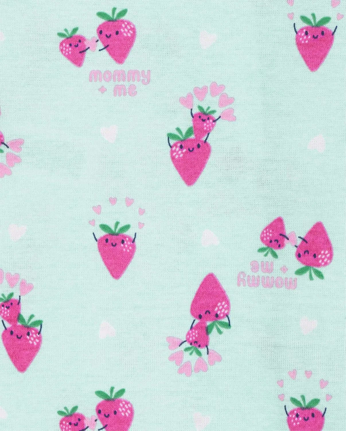 The Children's Place Baby Girls' Koala Strawberry Snug Fit Cotton Zip Front One Piece Pajama 2 Pack