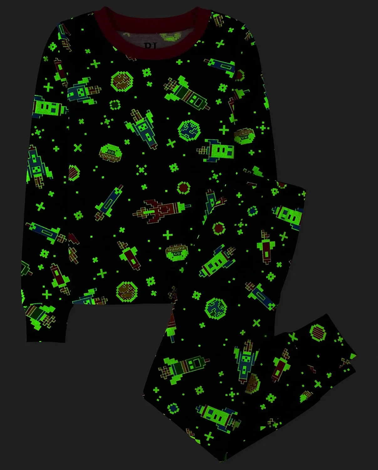 The Children's Place Boys' Long Sleeve Top and Pants Snug Fit 100% Cotton 2 Piece Pajama Set