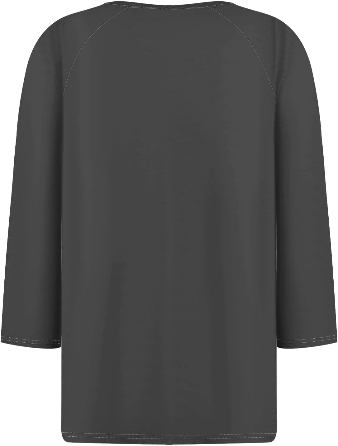 Tops for Women Trendy 3/4 Sleeve Solid Color T Shirts V Neck Baggy Basic Tees Business Loose Casual Tunic Tops