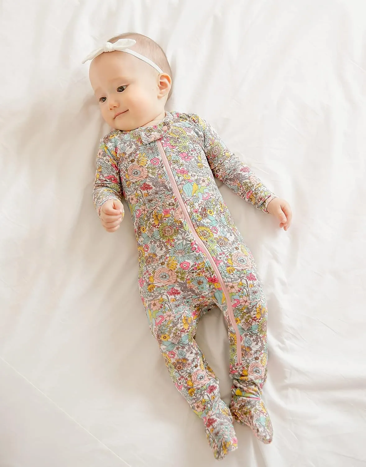 VAENAIT BABY Preemie Infant Boys Girls Footie Pajama Footed Sleep and Play Premium Modal Pajamas Available newborn-2T