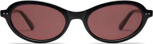 VANLINKER Trendy Oval Polarized Sunglasses for Women Men Small 90s Style Retro Cat Eye Frame Narrow Sleek Design VL9847
