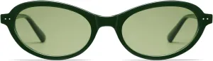 VANLINKER Trendy Oval Polarized Sunglasses for Women Men Small 90s Style Retro Cat Eye Frame Narrow Sleek Design VL9847
