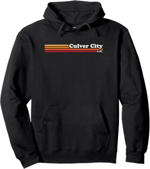 Vintage 1980s Graphic Style Culver City California Pullover Hoodie