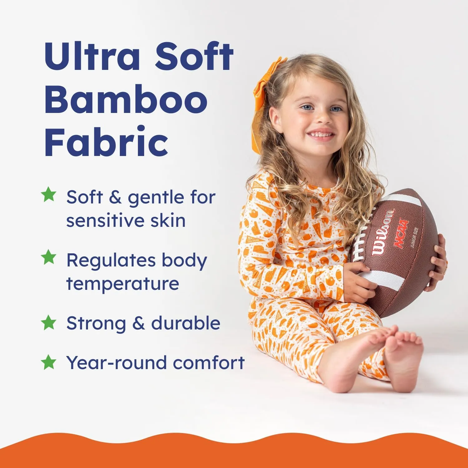 Viscose Soft Bamboo Toddler Pajamas – 2-Piece Snug-Fit Pajama Set for Boys & Girls