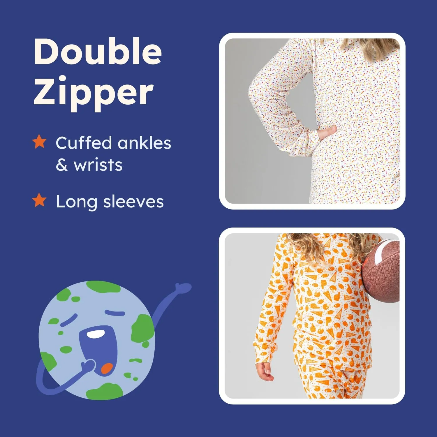 Viscose Soft Bamboo Toddler Pajamas – 2-Piece Snug-Fit Pajama Set for Boys & Girls