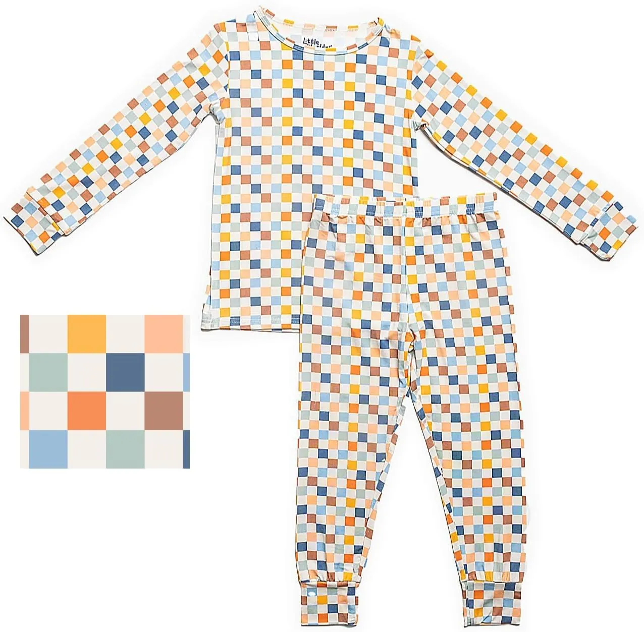 Viscose Soft Bamboo Toddler Pajamas – 2-Piece Snug-Fit Pajama Set for Boys & Girls