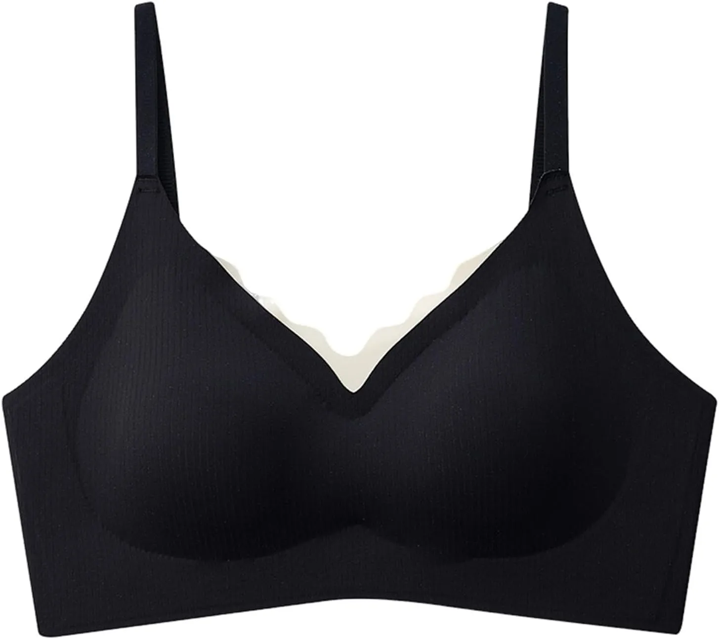 Wireless Push Up Bras for Women Lift Comfortable Seamless Top Gathered Without Rims Bra Full Coverage Sports Bralette