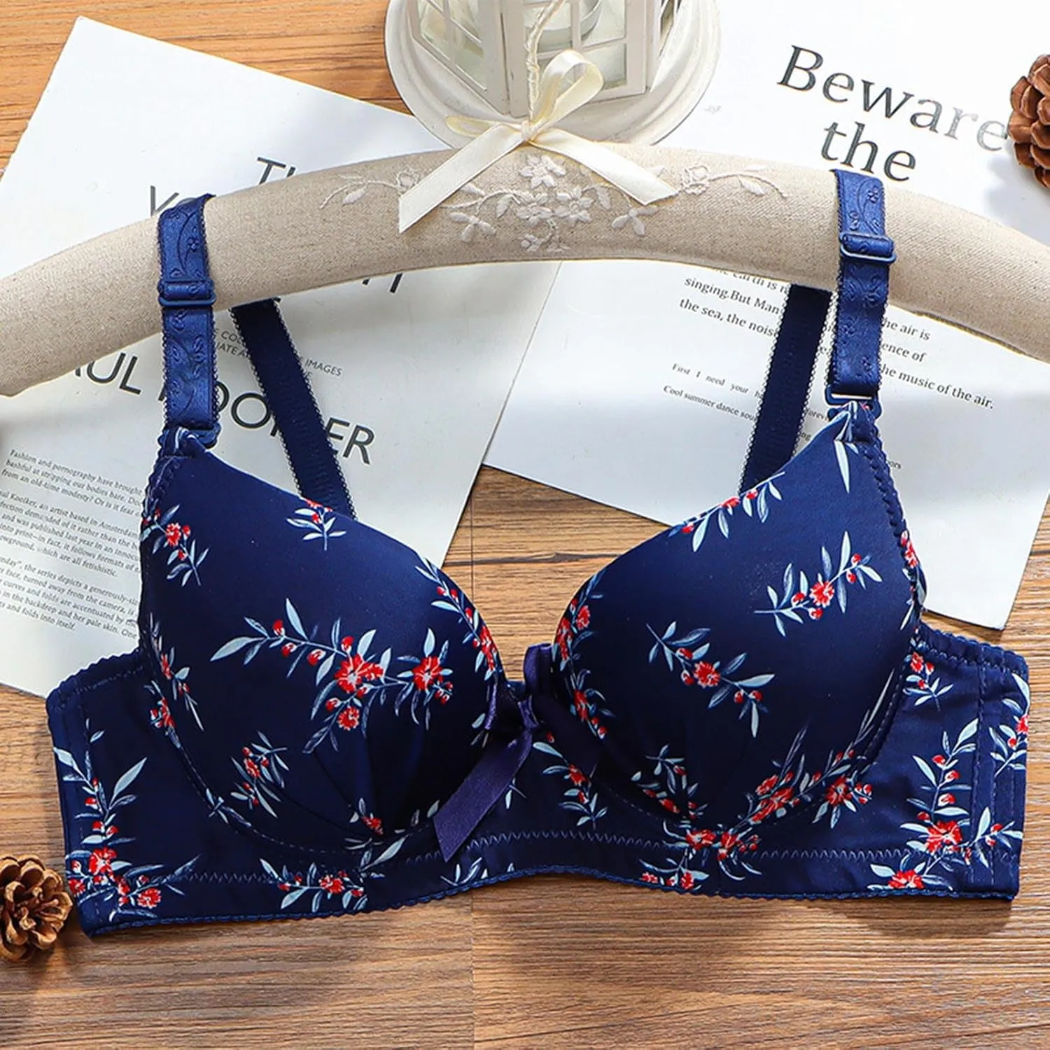 Women High Support Breathable Bralettes No Underwire Push Up Seamless Bras Wirefree Full Coverage Bralette