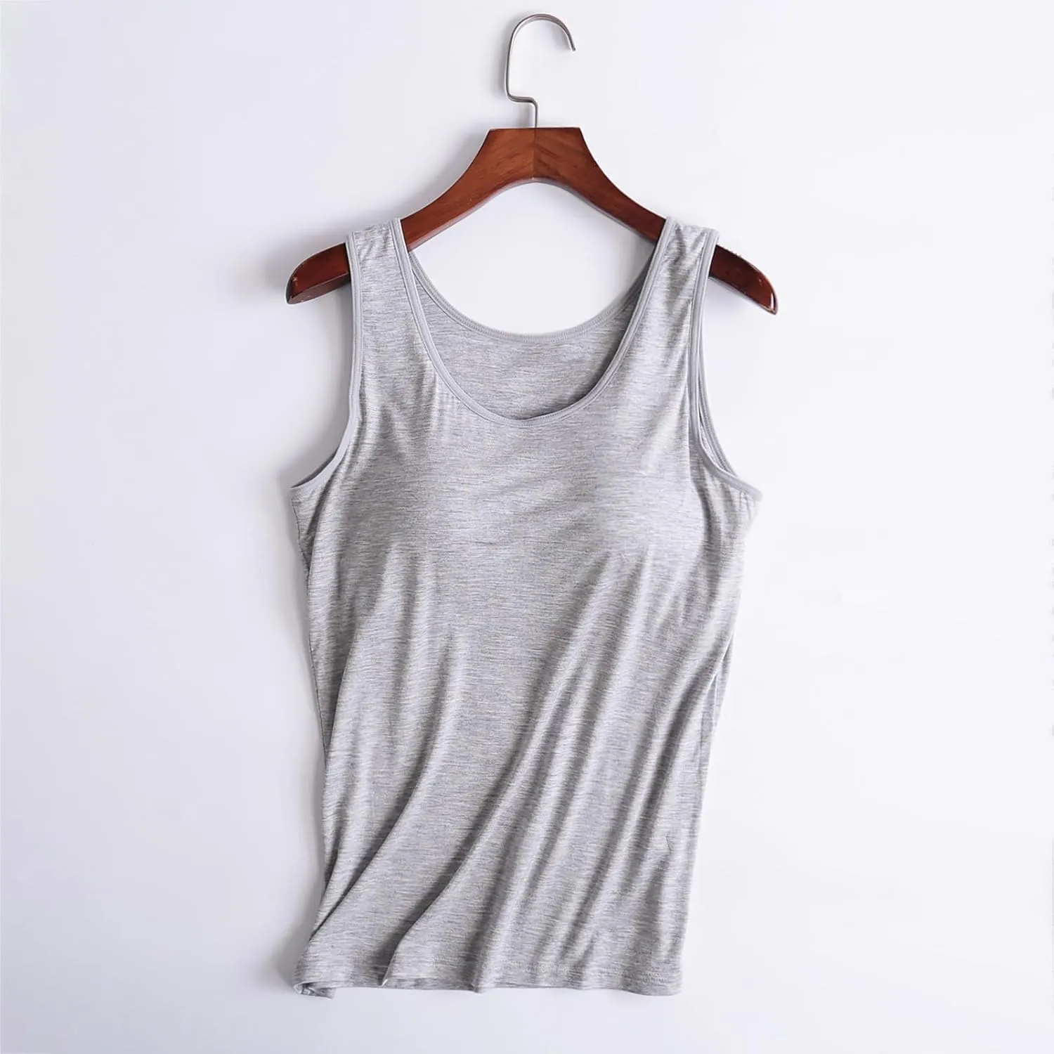 Women Tank Top with Built in Bra Camisole, Womens Tank with Built in Bra, Spaghetti Strap Tank Top Built in Bra