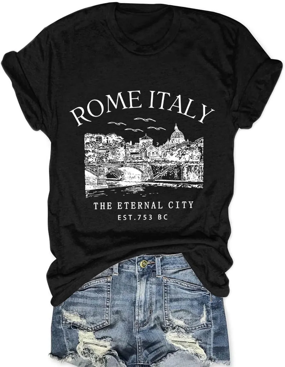 Women Vintage T Shirt Short Sleeve Summer Cactus Tshirt Funny Graphic Tees