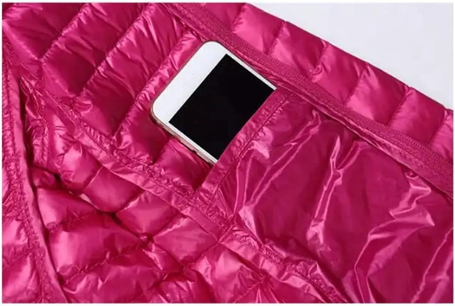 Women Winter Long Light Down Jackets Down Coat Puffer Jacket Slim Hooded Parkas