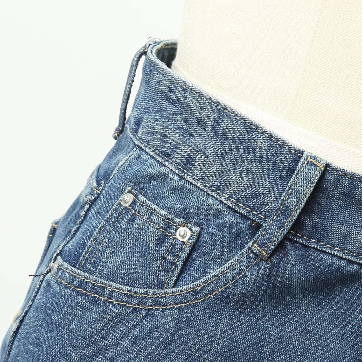 Womens Baggy Jeans Y2K High Street Boyfriend Pants Vintage Distressed Jeans High Waist Ripped Denims Streetwear Hiphop