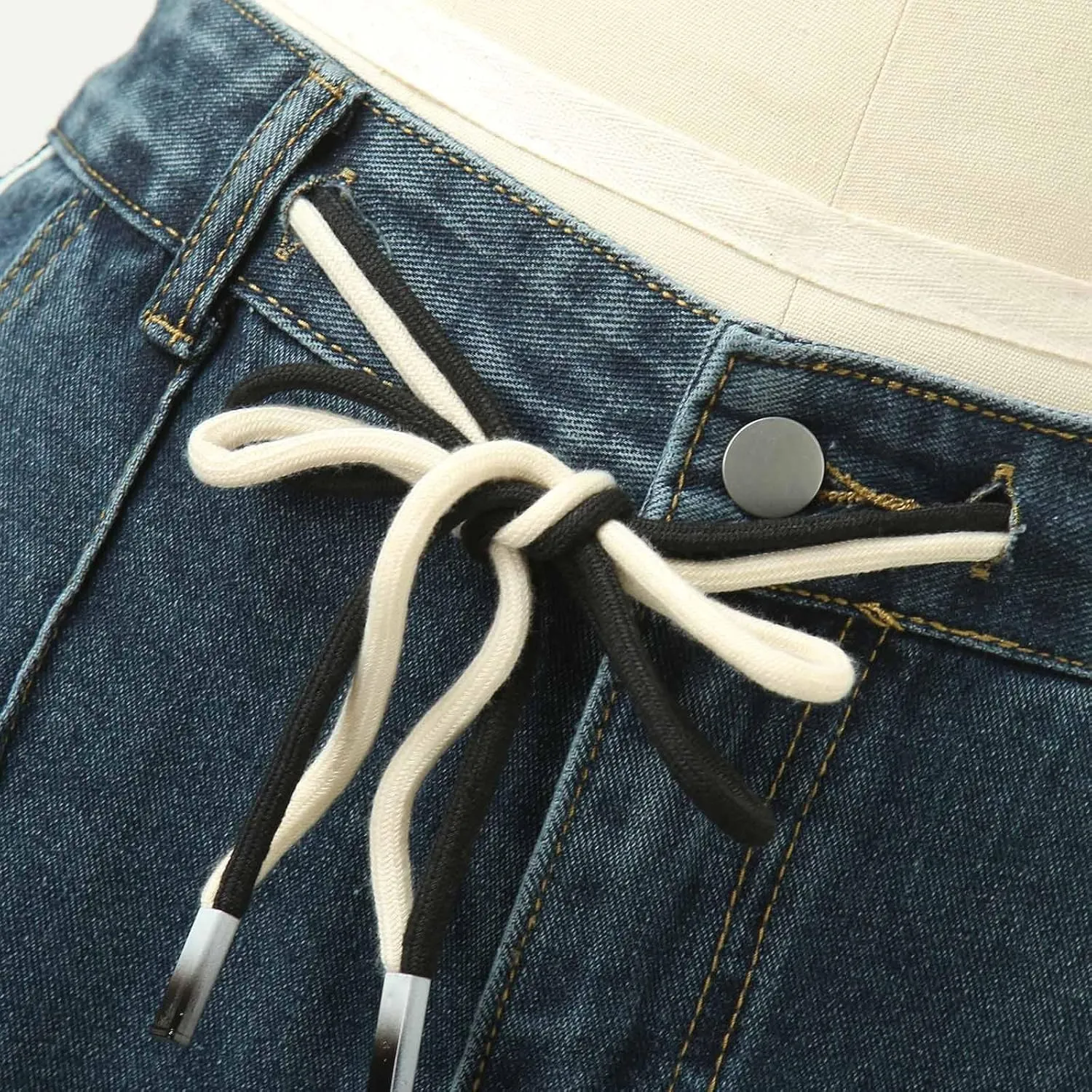 Womens Baggy Jeans Y2K High Street Boyfriend Pants Vintage Distressed Jeans High Waist Ripped Denims Streetwear Hiphop