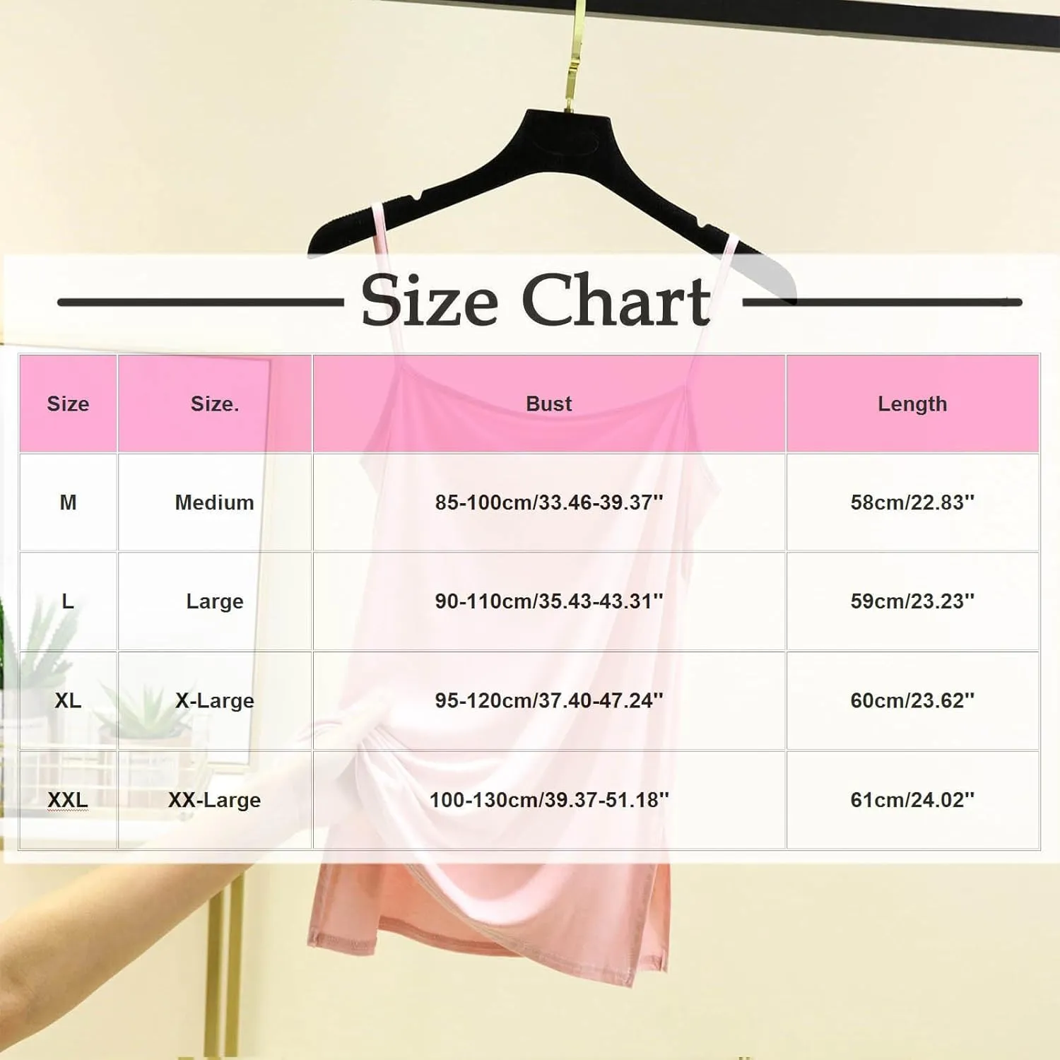Women's Spaghetti Strap Camisole, Summer Casual Fashion Sleeveless Tank Shirts Comfy Breathable Side Split Tops