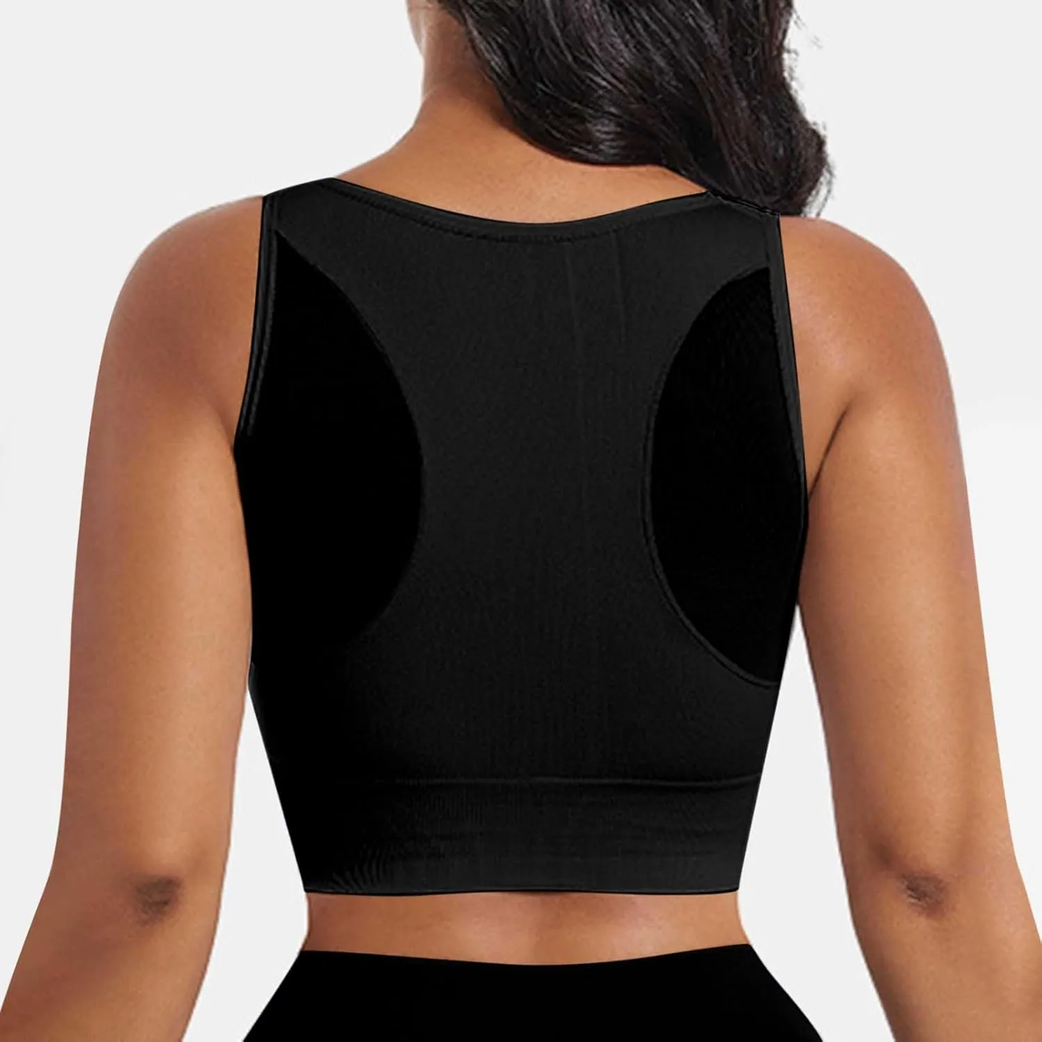 Women's Sports Bras Full Coverage Solid Color Breathable Solid Color Everyday Bra Trendy Quick Dry Soft Brassiere