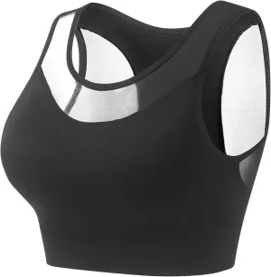 Women's Sports Bras Full Coverage Solid Color Breathable Solid Color Everyday Bra Trendy Quick Dry Soft Brassiere