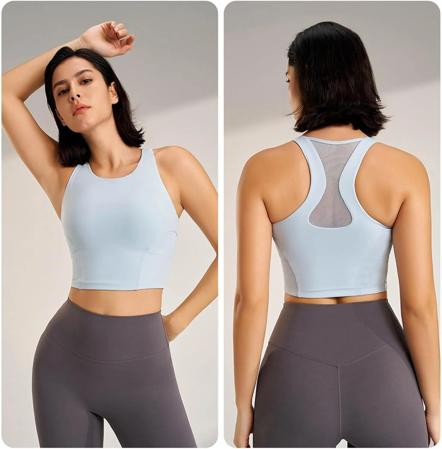Women's Sports Bras Racerback Sports Bra Seamless Yoga Sports Bras Workout Tops Activity Sleep Bras